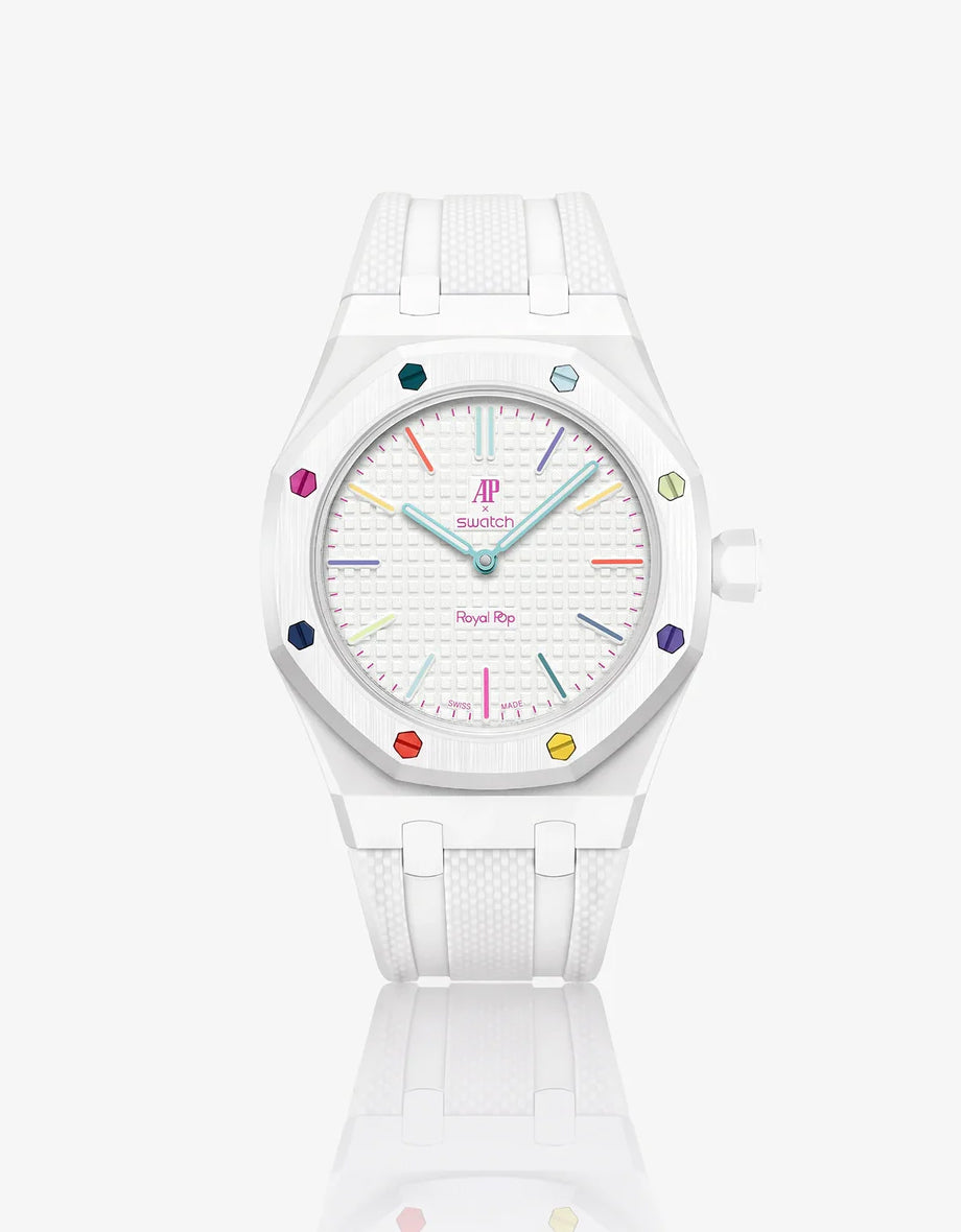 Royal Pop Wrist Straps — Huit Blanc / Silicon